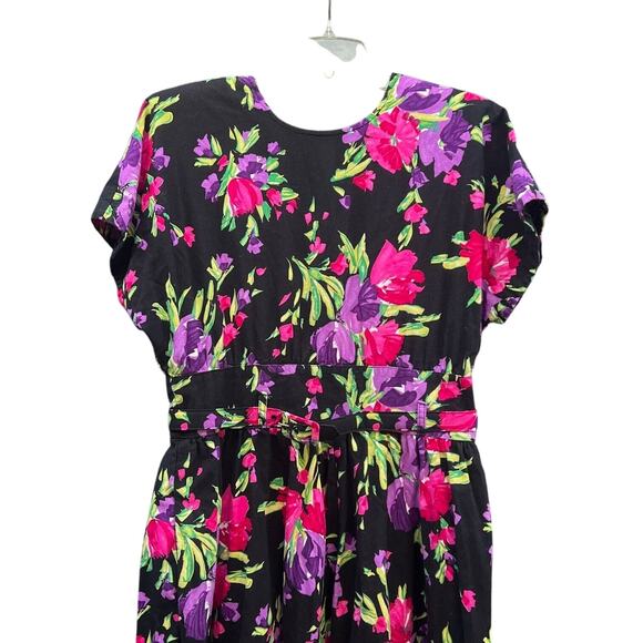Stuart Alan Vintage Dress Womens 18 Cottagecore Floral pin-up Spring Boho - Picture 2 of 10